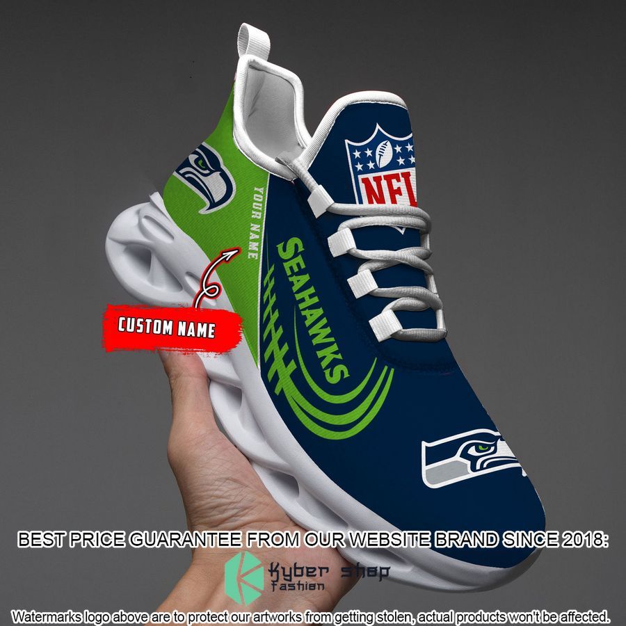 Personalized Seattle Seahawks Max Soul Shoes