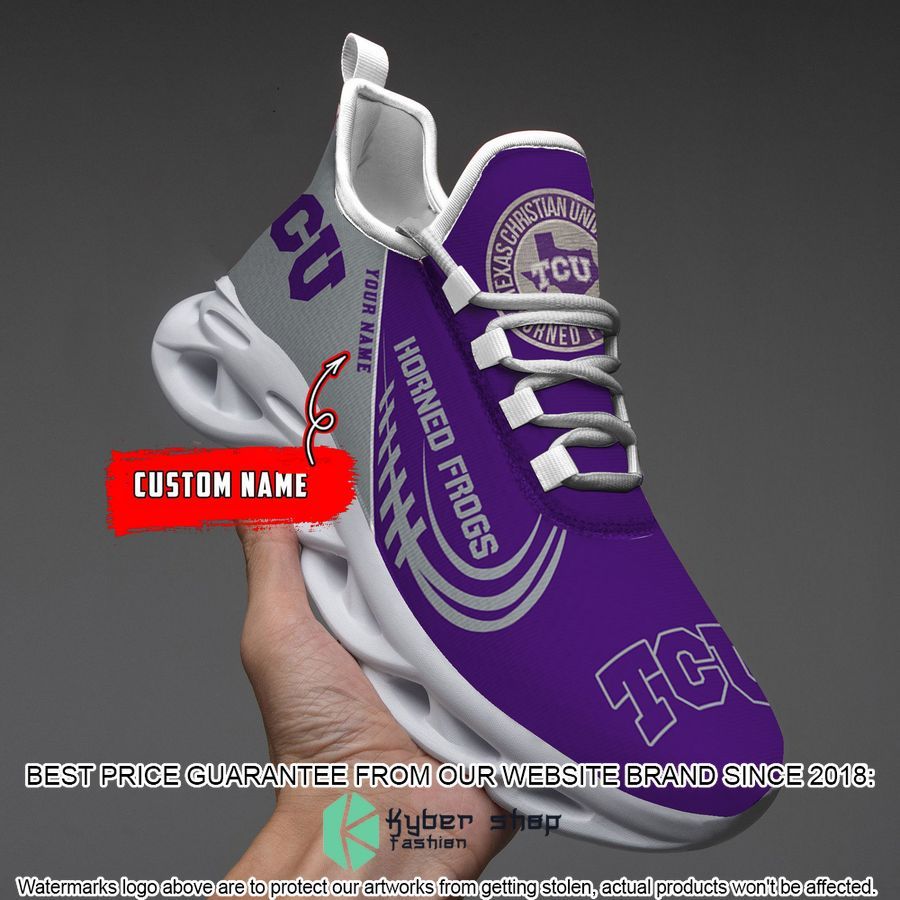 Personalized TCU Horned Frogs Max Soul Shoes