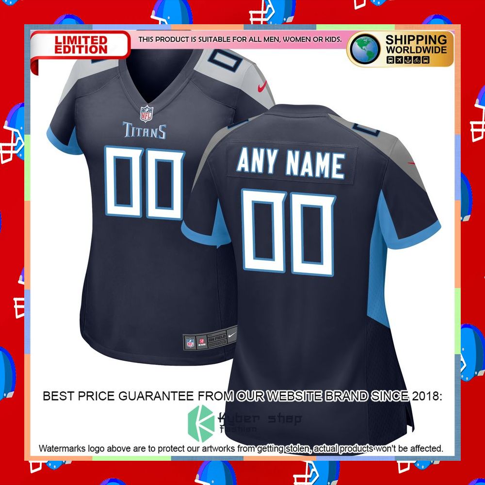 Personalized Tennessee Titans Women's Alternate Light Blue Football Jersey 11 Personalized Tennessee Titans Women's Alternate Light Blue Football Jersey word1