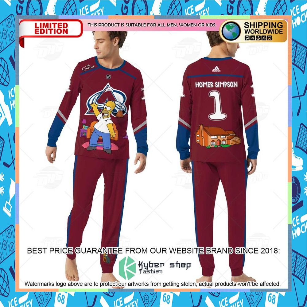 Personalized The Simpsons Colorado Avalanche Pajama Sets 8 Personalized The Simpsons Colorado Avalanche Pajama Sets word3