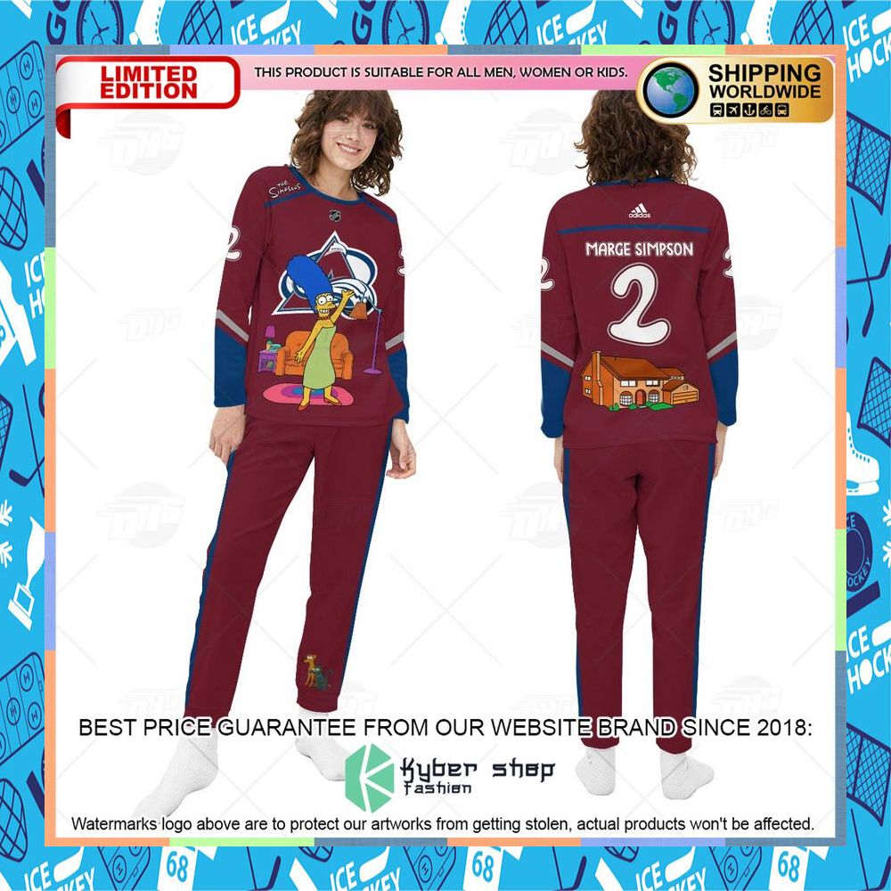 Personalized The Simpsons Colorado Avalanche Pajama Sets 9 Personalized The Simpsons Colorado Avalanche Pajama Sets word3