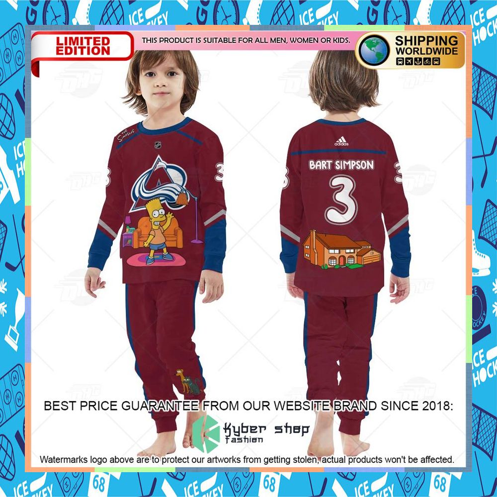 Personalized The Simpsons Colorado Avalanche Pajama Sets 10 Personalized The Simpsons Colorado Avalanche Pajama Sets word3