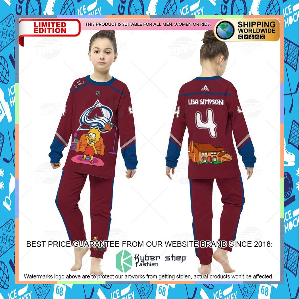 Personalized The Simpsons Colorado Avalanche Pajama Sets 11 Personalized The Simpsons Colorado Avalanche Pajama Sets word3