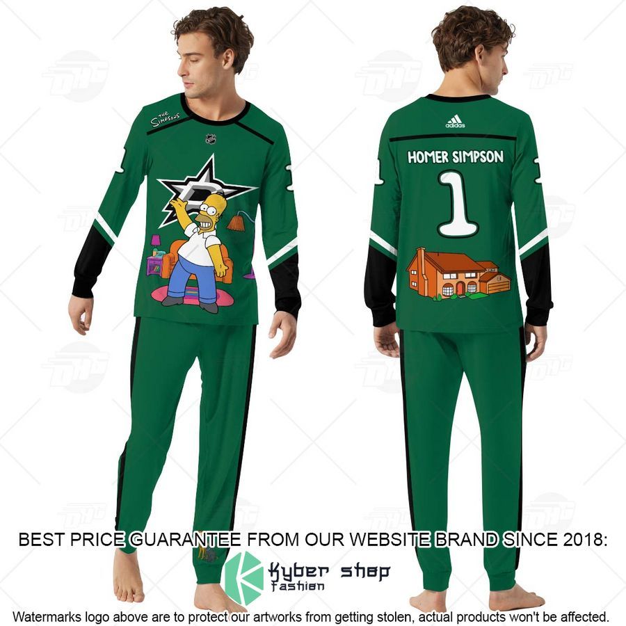 Personalized The Simpsons Dallas Stars Pajama Sets 3 Personalized The Simpsons Dallas Stars Pajama Sets word3