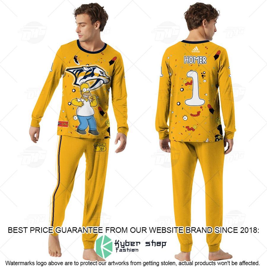 Personalized The Simpsons Nashville Predators Pajama Sets 3 Personalized The Simpsons Nashville Predators Pajama Sets word2