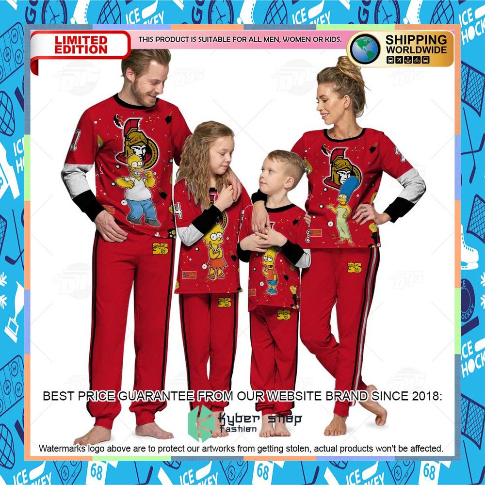 Personalized The Simpsons Ottawa Senators Pajama Sets 6 Personalized The Simpsons Ottawa Senators Pajama Sets word2