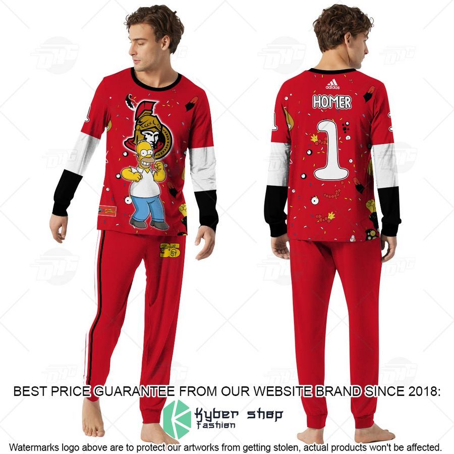 Personalized The Simpsons Ottawa Senators Pajama Sets 3 Personalized The Simpsons Ottawa Senators Pajama Sets word2