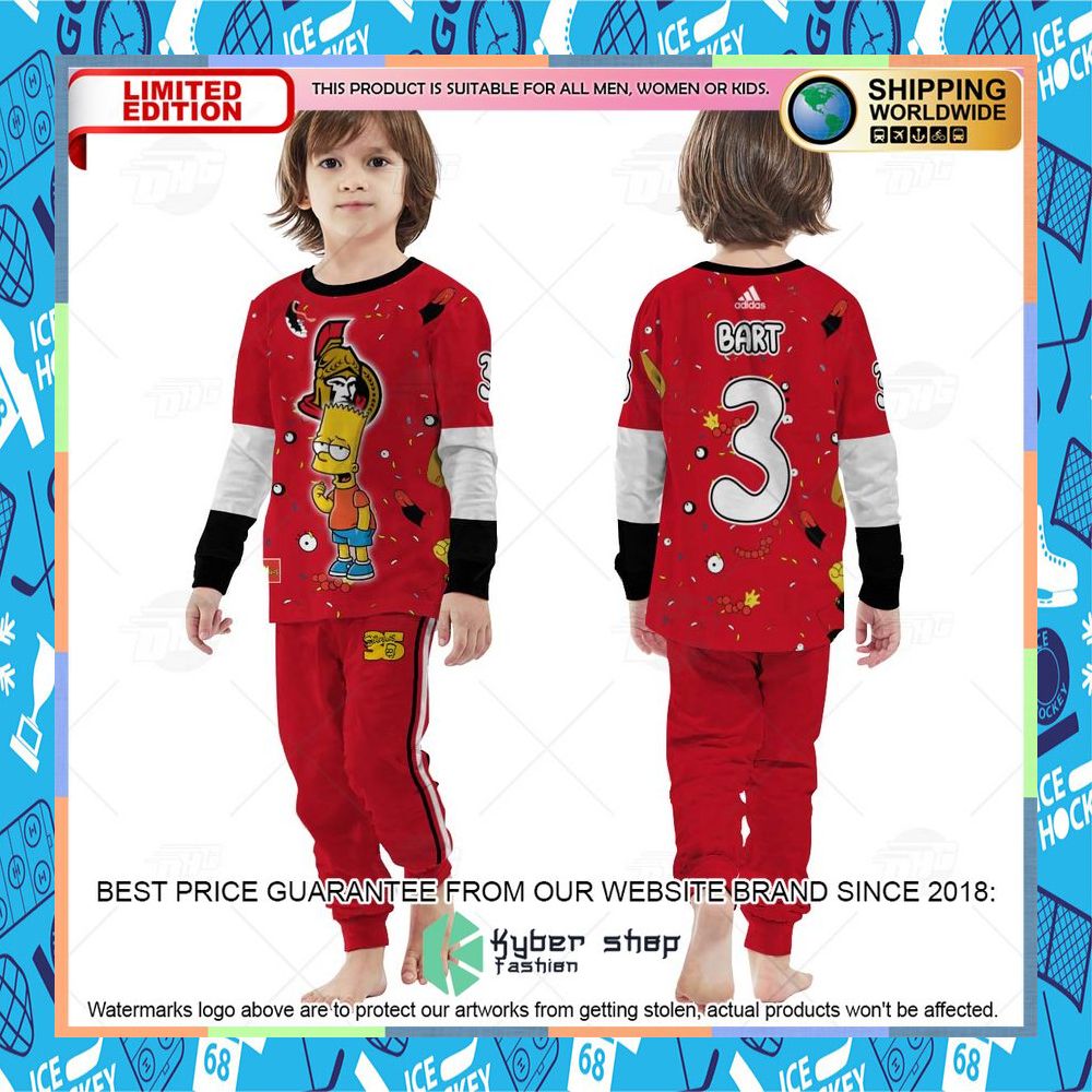 Personalized The Simpsons Ottawa Senators Pajama Sets 10 Personalized The Simpsons Ottawa Senators Pajama Sets word2