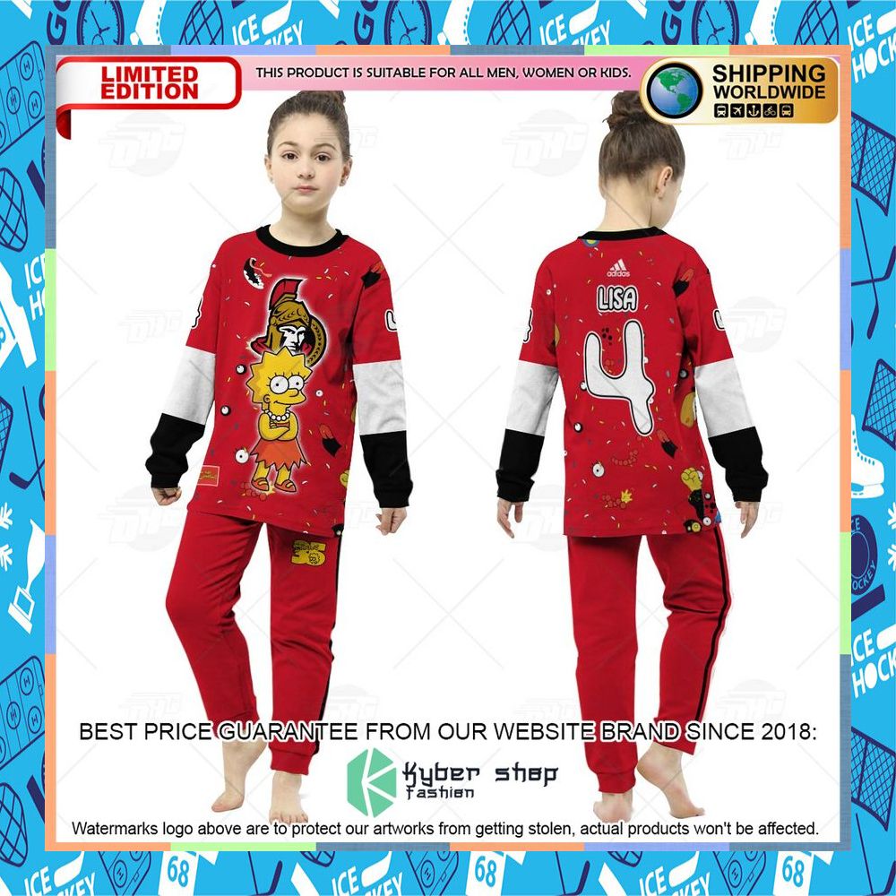 Personalized The Simpsons Ottawa Senators Pajama Sets 11 Personalized The Simpsons Ottawa Senators Pajama Sets word2