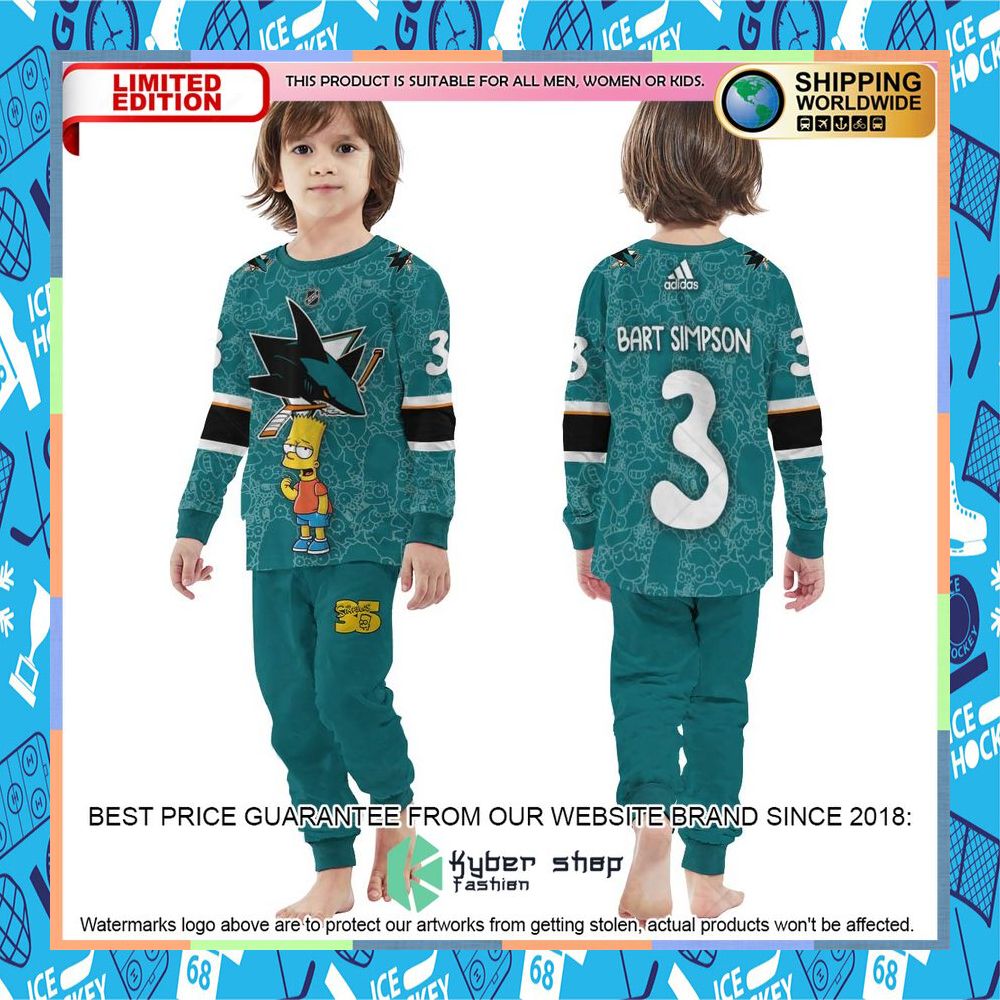Personalized The Simpsons San Jose Sharks Pajama Sets 10 Personalized The Simpsons San Jose Sharks Pajama Sets word3