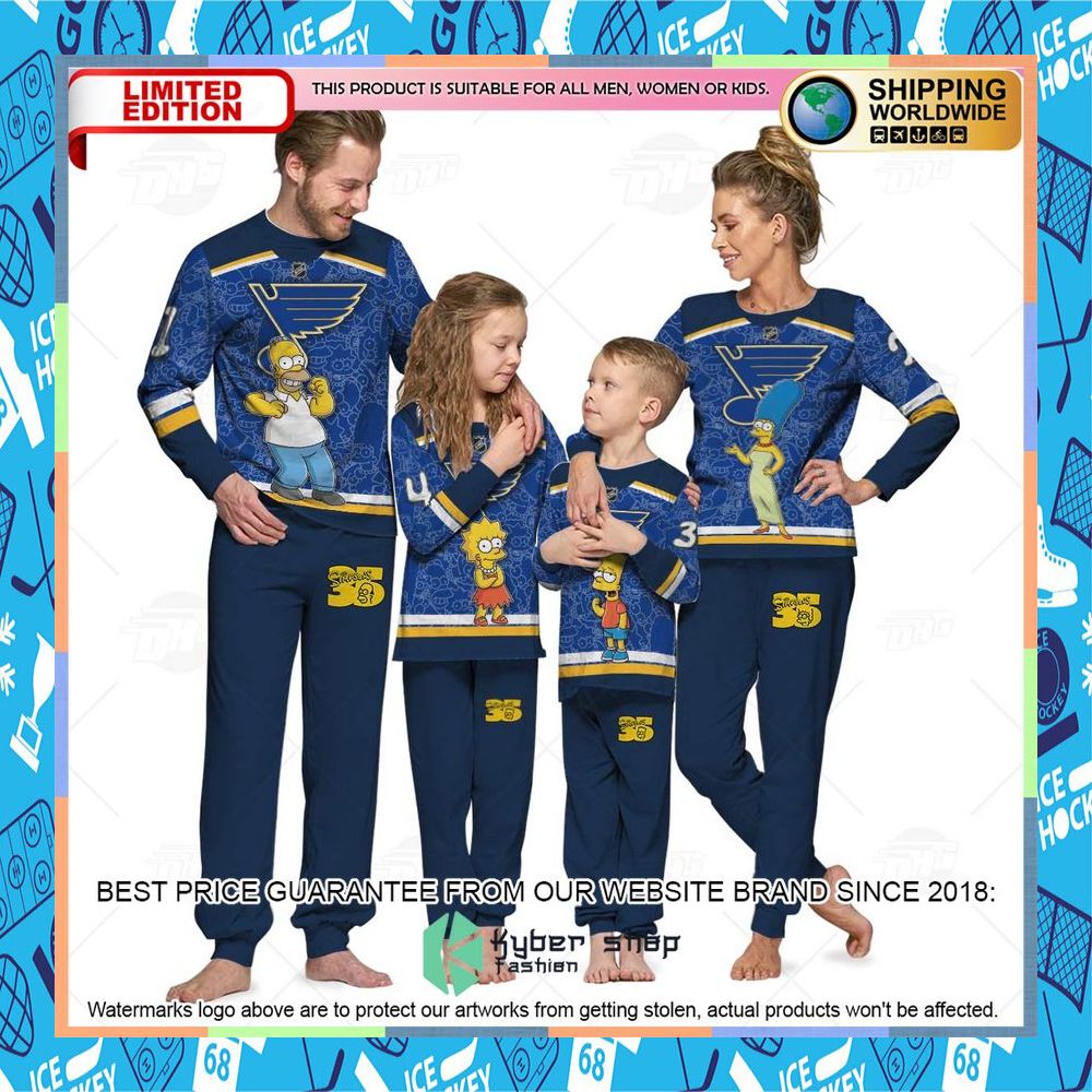 Personalized The Simpsons St Louis Blues Pajama Sets 6 Personalized The Simpsons St Louis Blues Pajama Sets word2