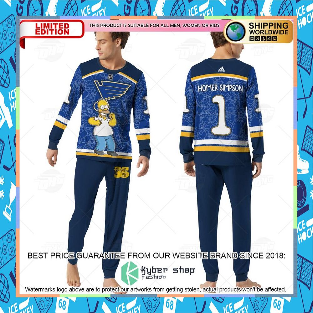 Personalized The Simpsons St Louis Blues Pajama Sets 8 Personalized The Simpsons St Louis Blues Pajama Sets word2