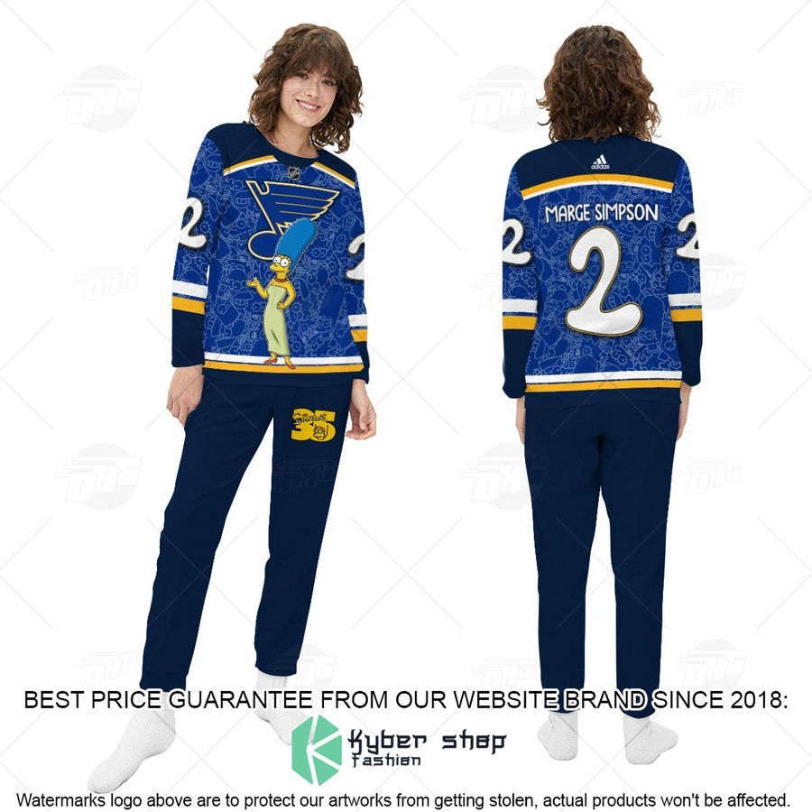 Personalized The Simpsons St Louis Blues Pajama Sets 4 Personalized The Simpsons St Louis Blues Pajama Sets word2