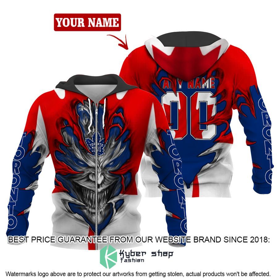 Personalized Toronto Maple Leafs Demon 3D Hoodie