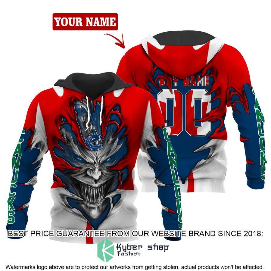 Personalized Vancouver Canucks Demon 3D Hoodie