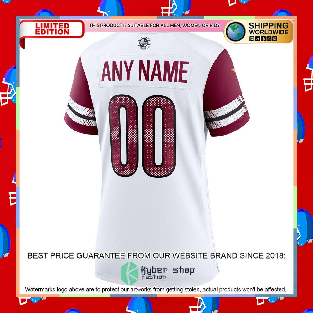 Personalized Washington Commanders Women's Football White Football Jersey 7 Personalized Washington Commanders Women's Football White Football Jersey word1