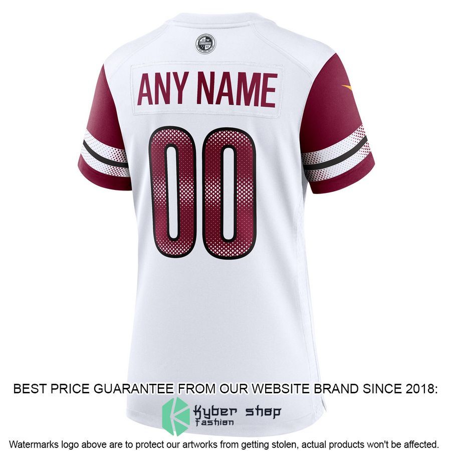 Personalized Washington Commanders Women's Football White Football Jersey 3 Personalized Washington Commanders Women's Football White Football Jersey word1