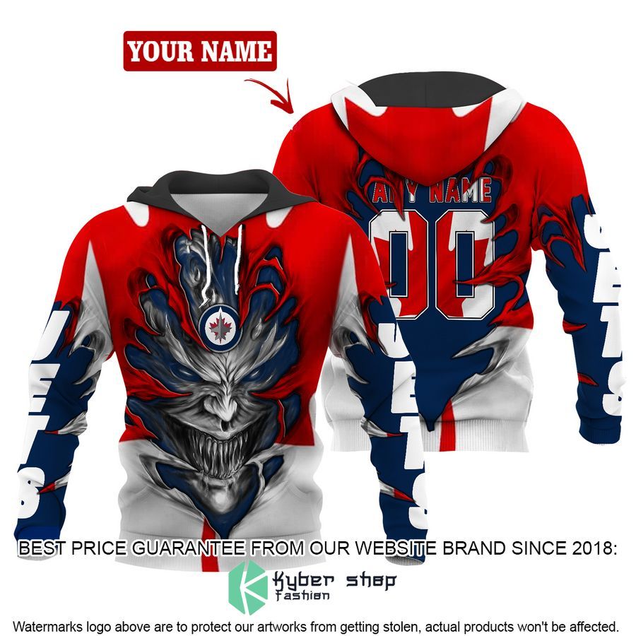 Personalized Winnipeg Jets Demon 3D Hoodie