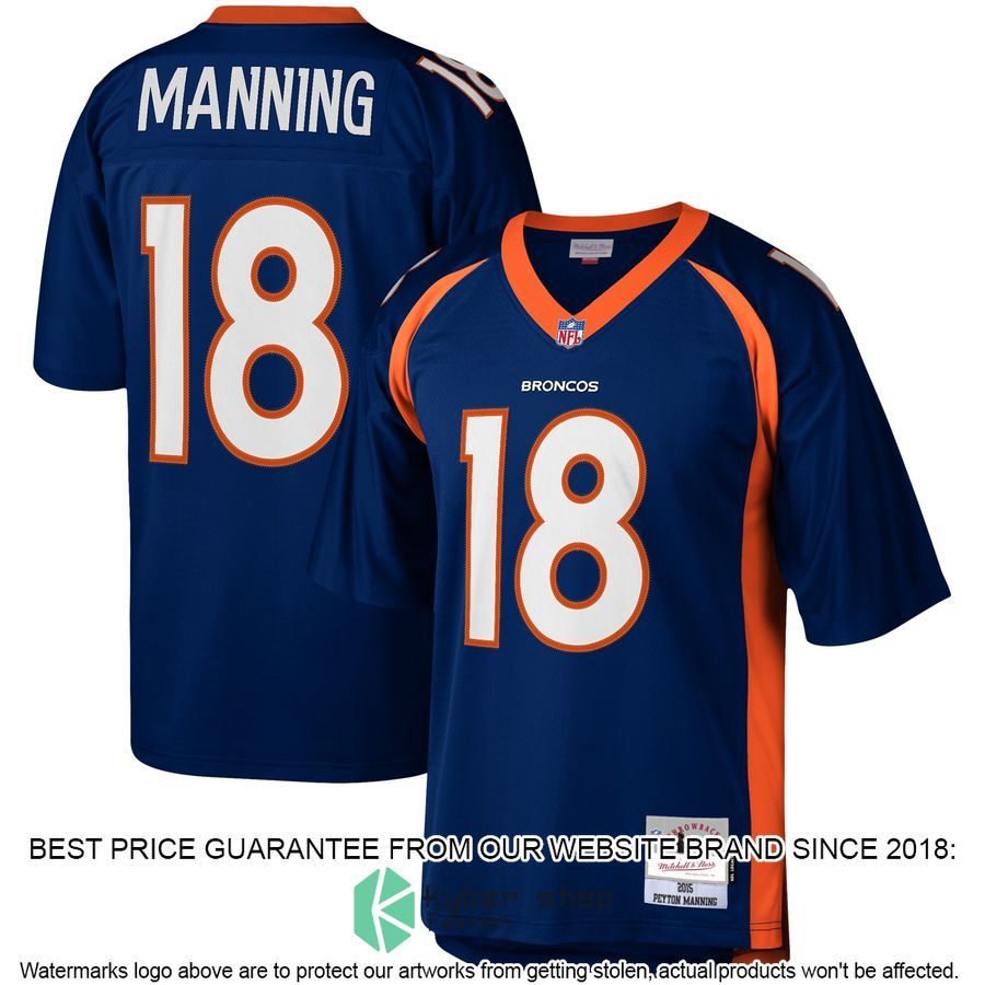 Peyton Manning Denver Broncos Mitchell & Ness 2015 Legacy Replica Navy Football Jersey
