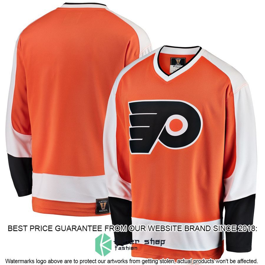 Philadelphia Flyers Premier Heritage Blank Orange Hockey Jersey