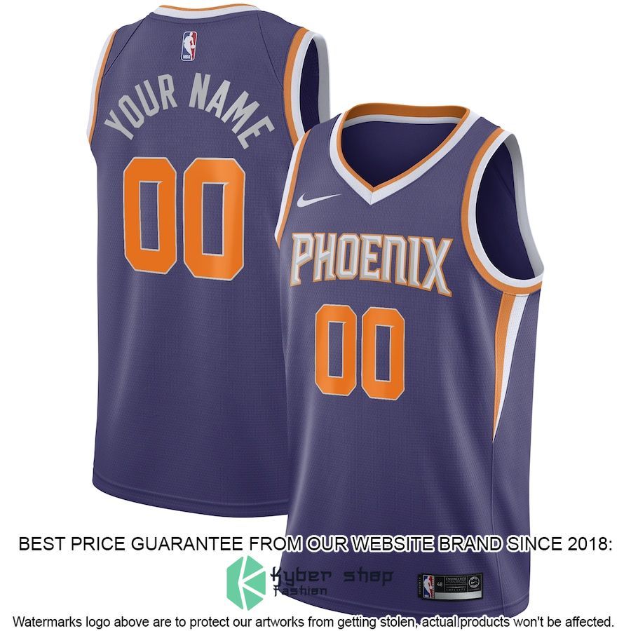 Phoenix Suns Nike 2020-21 Custom Purple Basketball Jersey