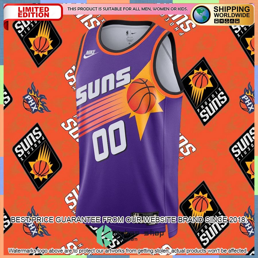 Phoenix Suns Nike 2022-23 Custom Purple Basketball Jersey 5 Phoenix Suns Nike 2022-23 Custom Purple Basketball Jersey word2