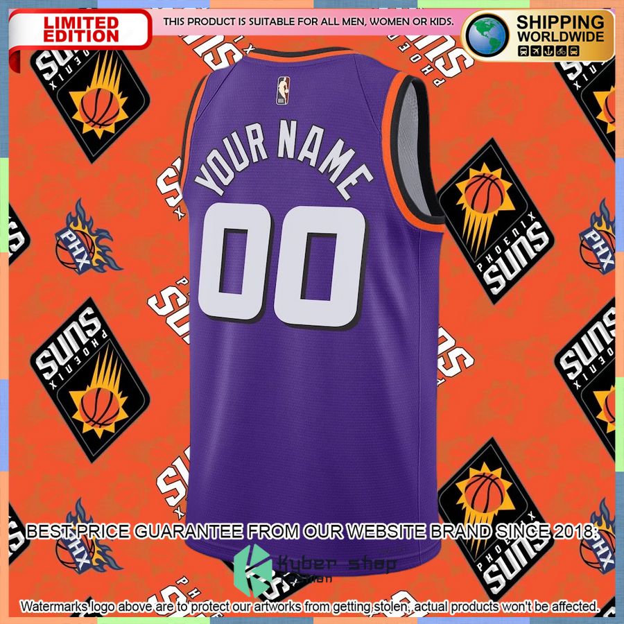 Phoenix Suns Nike 2022-23 Custom Purple Basketball Jersey 6 Phoenix Suns Nike 2022-23 Custom Purple Basketball Jersey word2