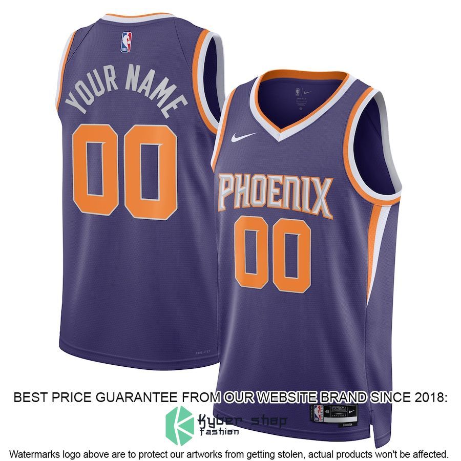 Phoenix Suns Nike Unisex 2022-23 Custom Purple Basketball Jersey