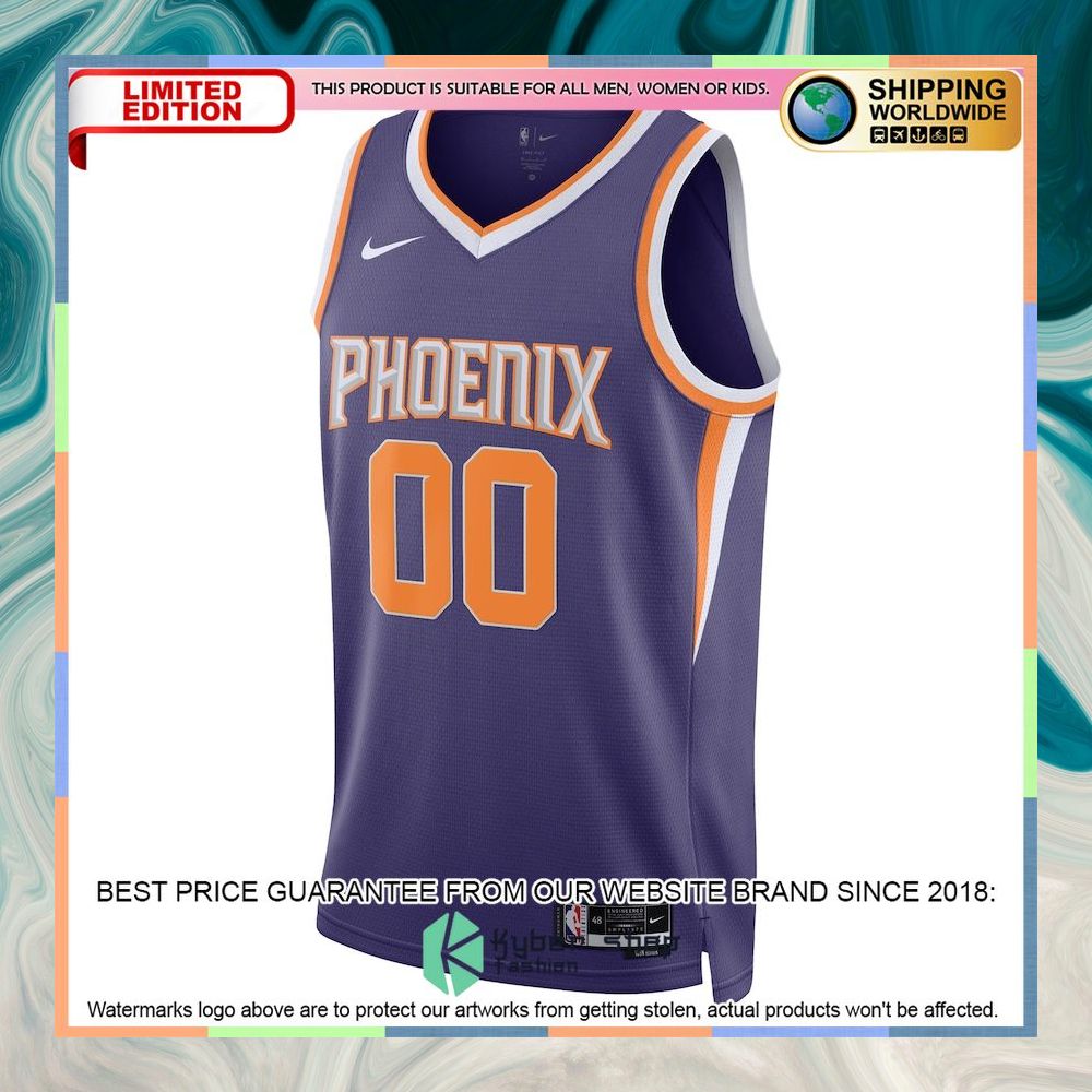 Phoenix Suns Nike Unisex 2022-23 Custom Purple Basketball Jersey 5 Phoenix Suns Nike Unisex 2022-23 Custom Purple Basketball Jersey word1