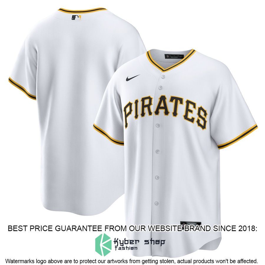 Pittsburgh Pirates Home Blank White Baseball Jersey