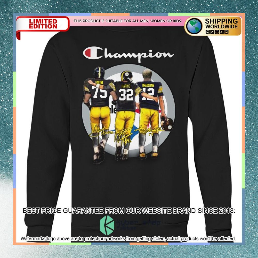 Pittsburgh Steelers Greene Harris Bradshaw Shirt, Hoodie 11 Pittsburgh Steelers Greene Harris Bradshaw Shirt, Hoodie word2