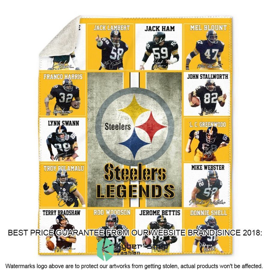 Pittsburgh Steelers Legends Fleece Blanket