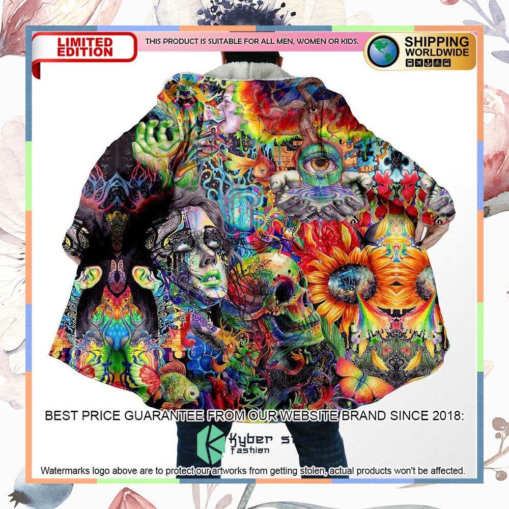 Psychedelic Menagerie Hooded Cloak 4 Psychedelic Menagerie Hooded Cloak word3