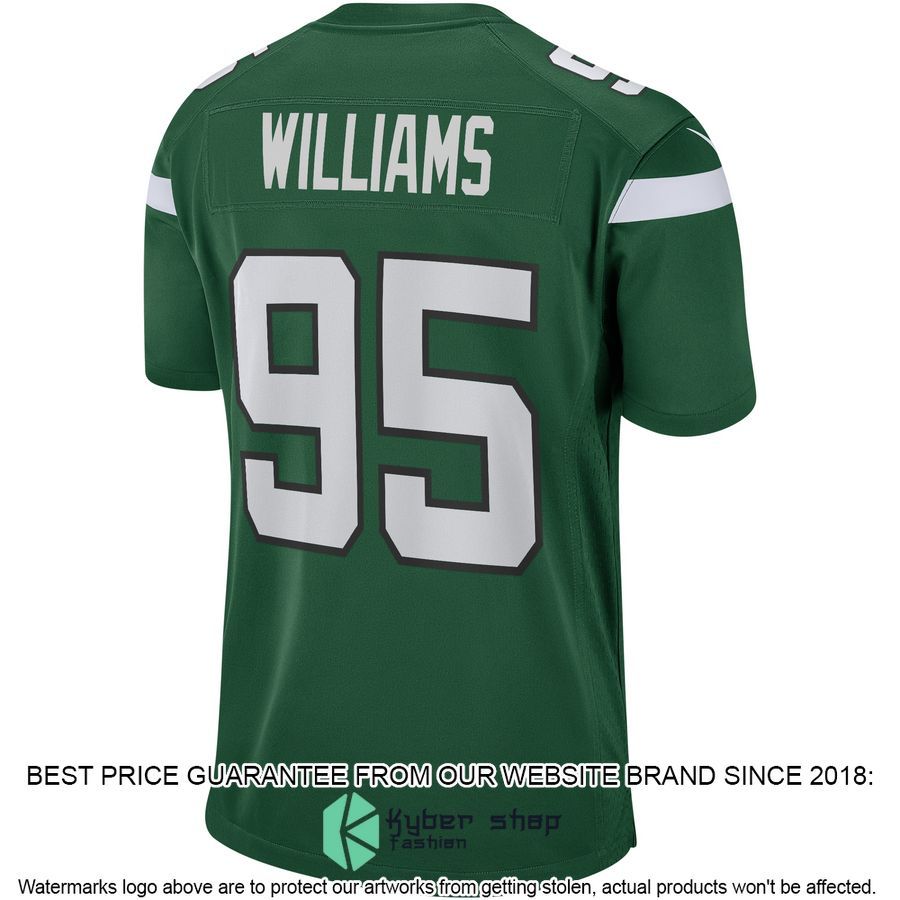 Quinnen Williams New York Jets Gotham Green Football Jersey 3 Quinnen Williams New York Jets Gotham Green Football Jersey word2