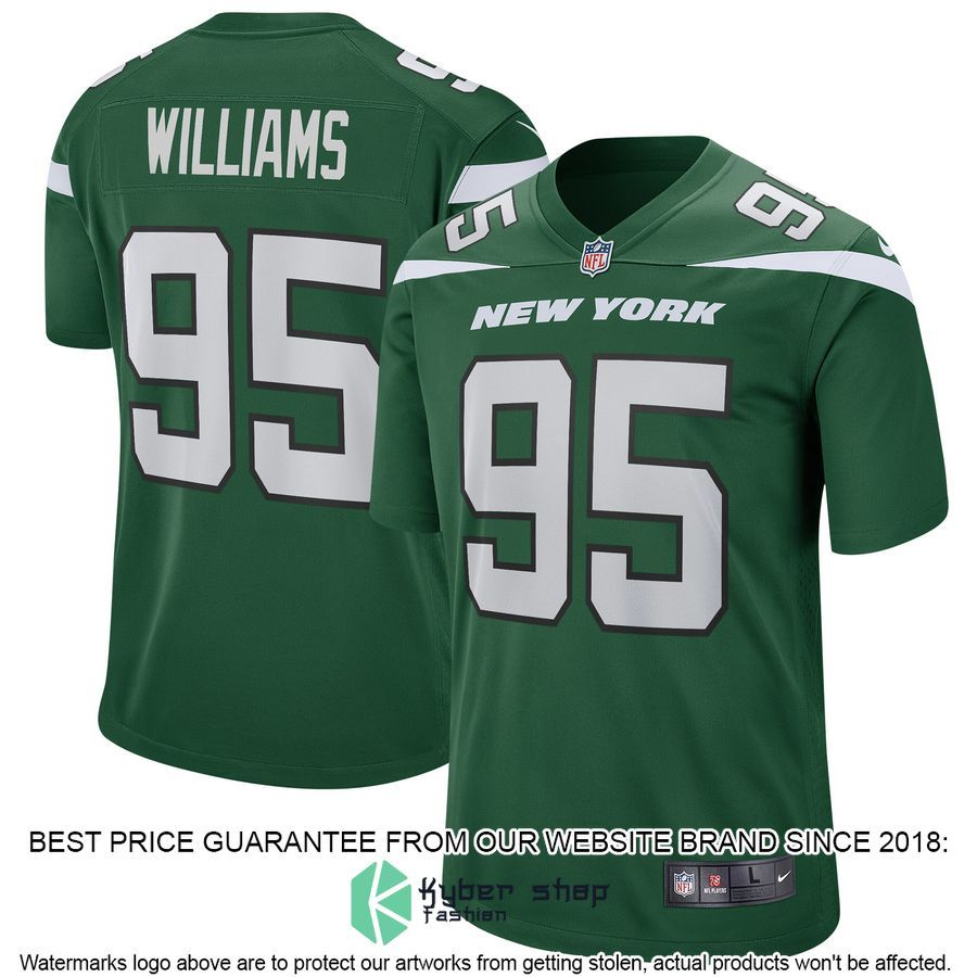 Quinnen Williams New York Jets Gotham Green Football Jersey 4 Quinnen Williams New York Jets Gotham Green Football Jersey word2
