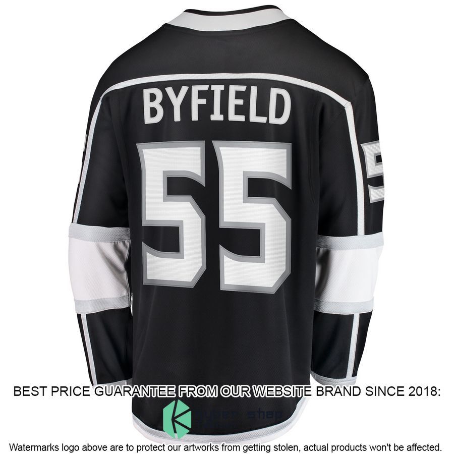 Quinton Byfield Los Angeles Kings Team Black Hockey Jersey 3 Quinton Byfield Los Angeles Kings Team Black Hockey Jersey word2