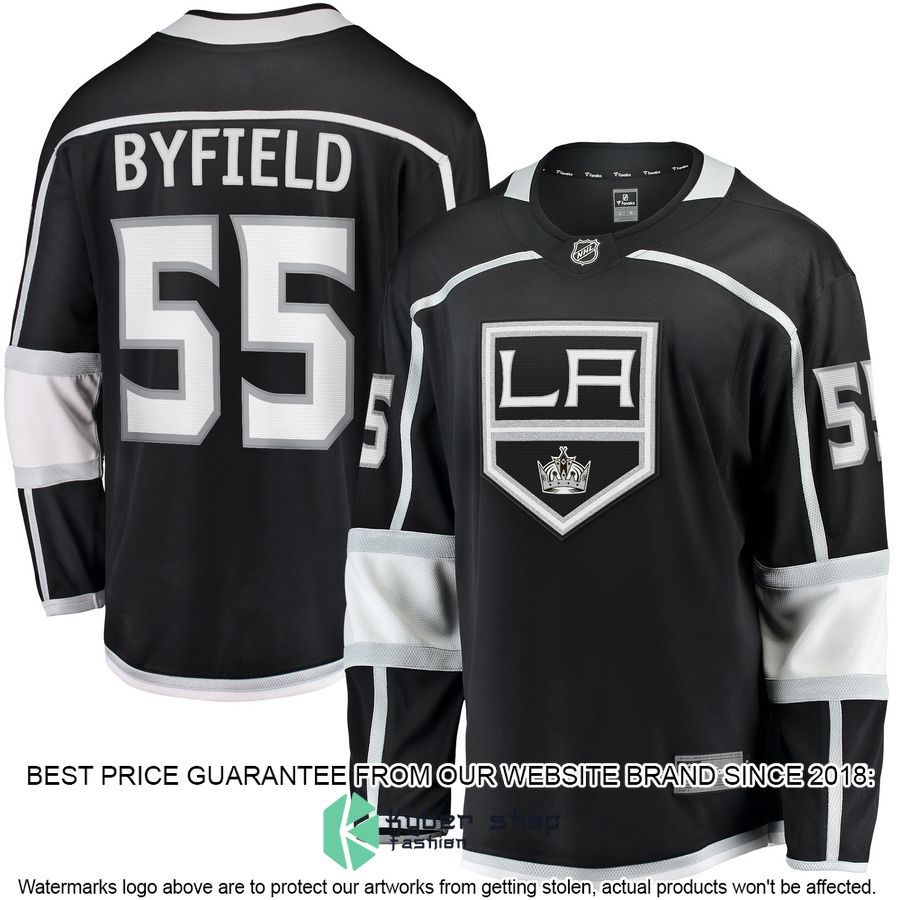 Quinton Byfield Los Angeles Kings Team Black Hockey Jersey 4 Quinton Byfield Los Angeles Kings Team Black Hockey Jersey word2