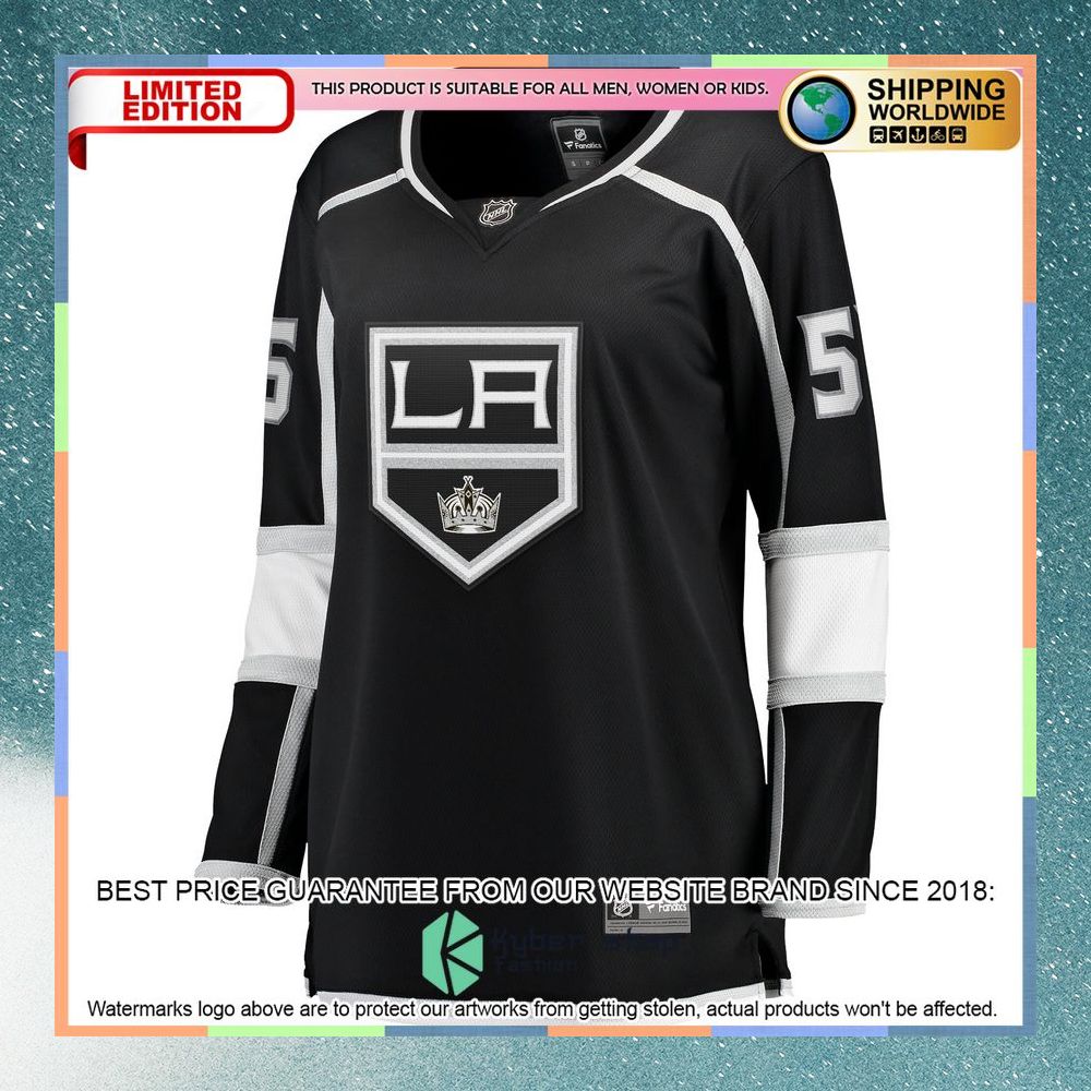 Quinton Byfield Los Angeles Kings Women's Team Black Hockey Jersey 6 Quinton Byfield Los Angeles Kings Women's Team Black Hockey Jersey word3