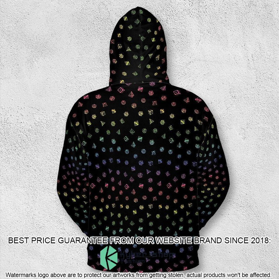 Rainbow Dices Dungeons and Dragons Pattern Hoodie 3 Rainbow Dices Dungeons and Dragons Pattern Hoodie word1