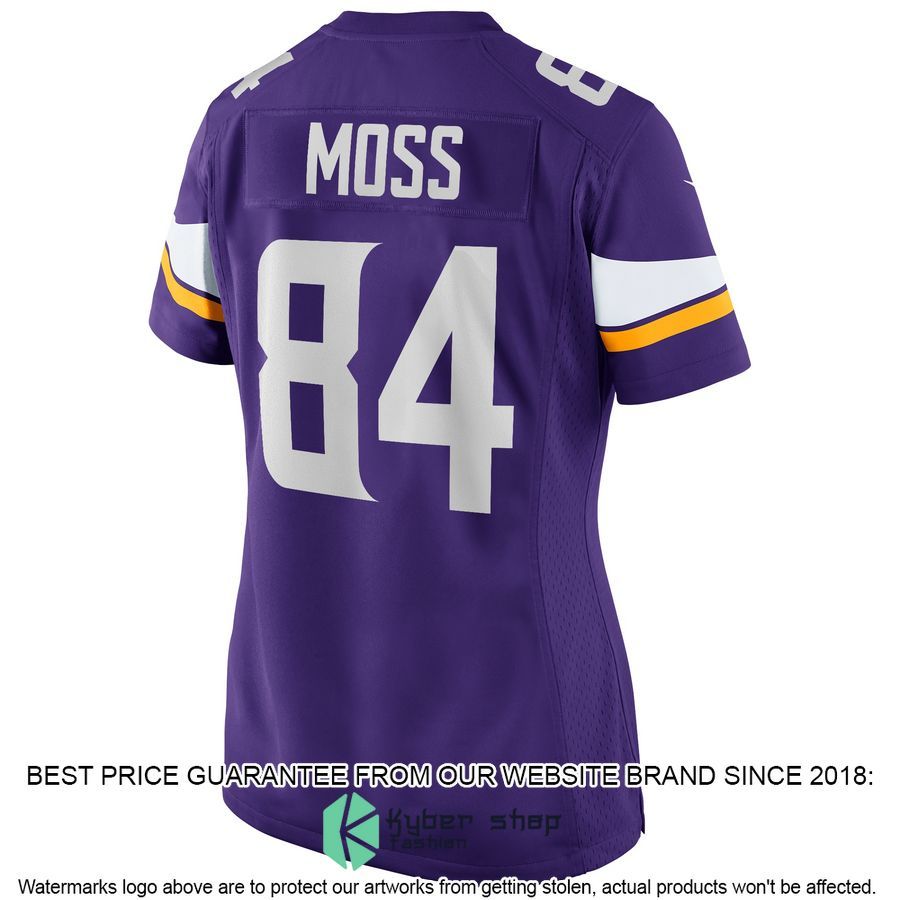 Randy Moss Minnesota Vikings Women's Football Purple Football Jersey 3 Randy Moss Minnesota Vikings Women's Football Purple Football Jersey word2