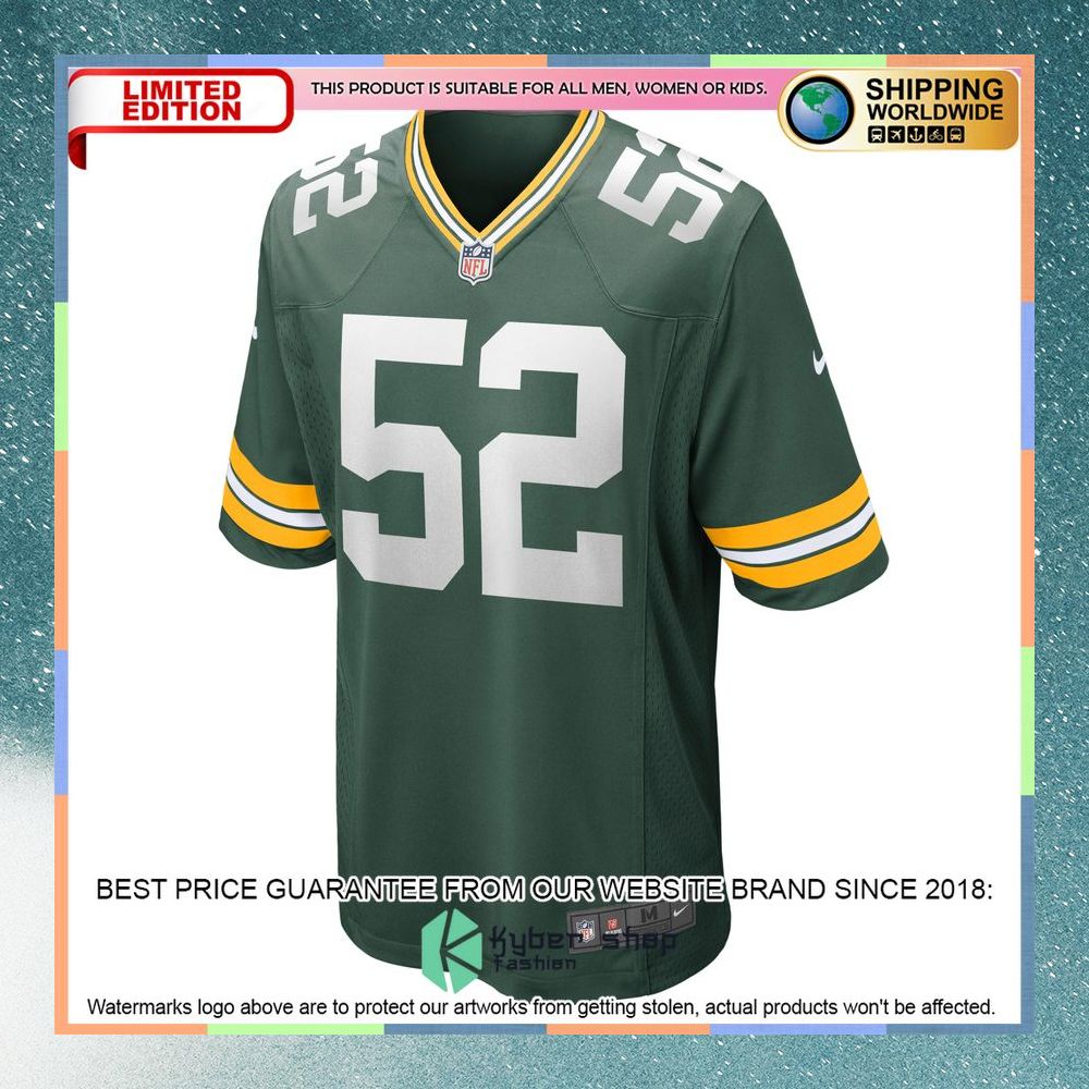 Rashan Gary Green Bay Packers Green Football Jersey 6 Rashan Gary Green Bay Packers Green Football Jersey word1