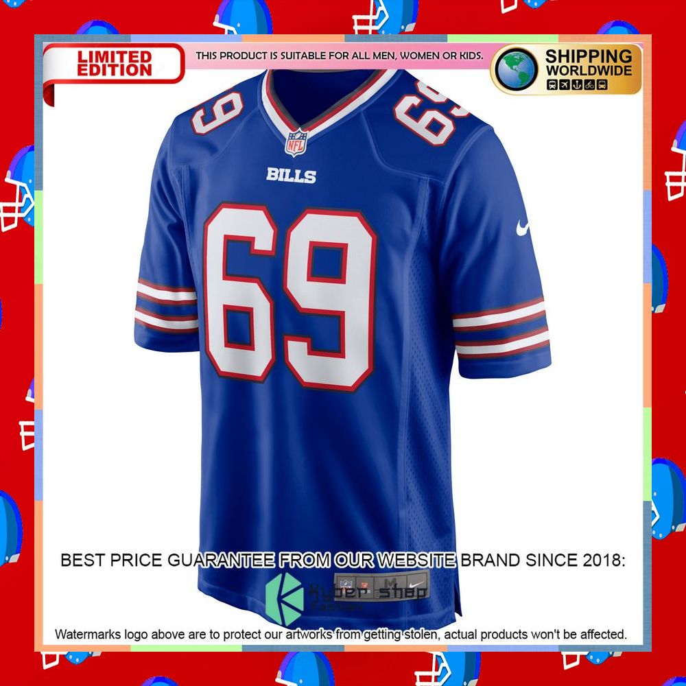 Reid Ferguson Buffalo Bills Royal Football Jersey 6 Reid Ferguson Buffalo Bills Royal Football Jersey word1