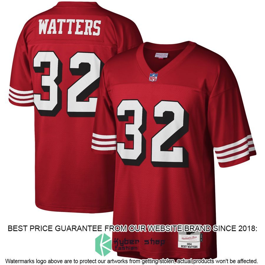 Ricky Watters San Francisco 49ers Mitchell & Ness Legacy Replica Scarlet Football Jersey 4 Ricky Watters San Francisco 49ers Mitchell & Ness Legacy Replica Scarlet Football Jersey word1