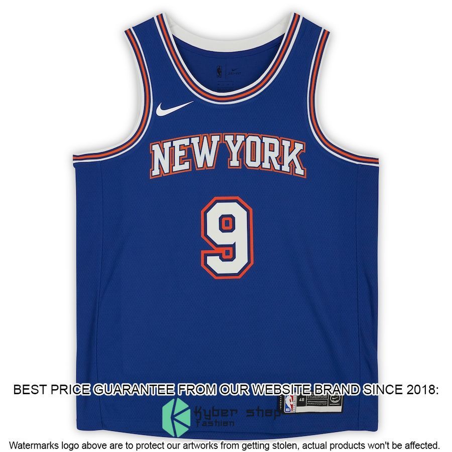 RJ Barrett New York Knicks Nike Blue 2019-20 Basketball Jersey 3 RJ Barrett New York Knicks Nike Blue 2019-20 Basketball Jersey word3