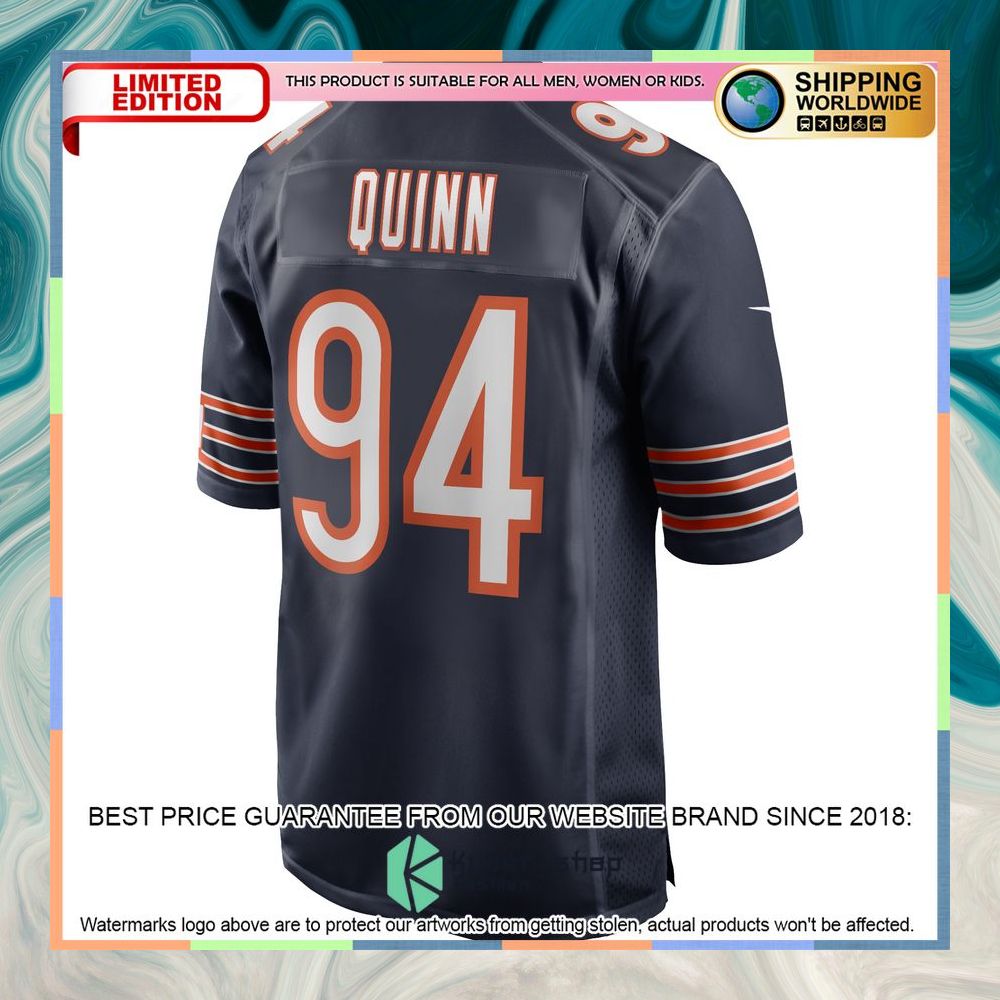 Robert Quinn Chicago Bears Navy Football Jersey 7 Robert Quinn Chicago Bears Navy Football Jersey word2