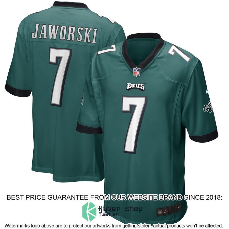 Ron Jaworski Philadelphia Eagles Midnight Green Football Jersey