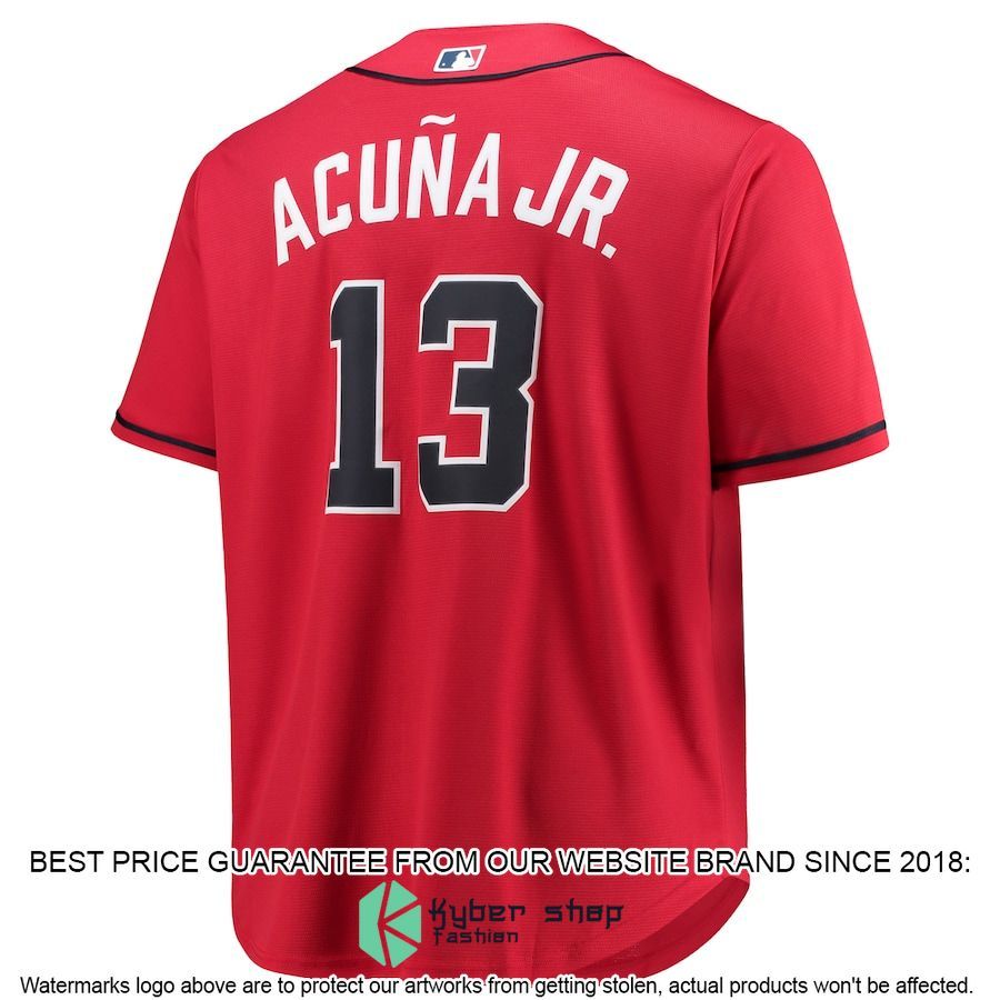 Ronald Acuna Jr Atlanta Braves Big And Tall Player Red Baseball Jersey 3 Ronald Acuna Jr Atlanta Braves Big And Tall Player Red Baseball Jersey word2