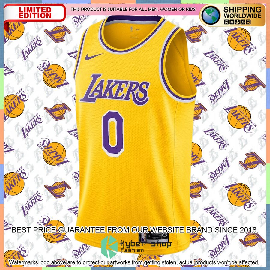 Russell Westbrook Los Angeles Lakers Nike 2020-21 Player Gold Basketball Jersey 5 Russell Westbrook Los Angeles Lakers Nike 2020-21 Player Gold Basketball Jersey word1