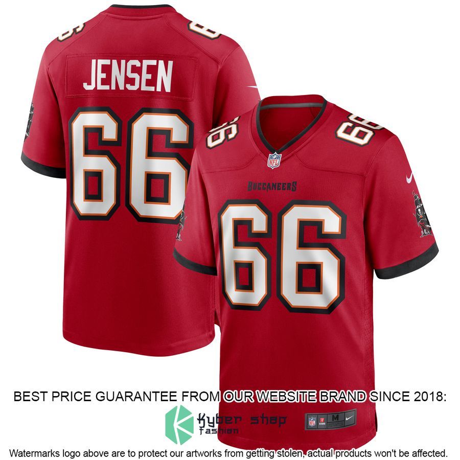 Ryan Jensen Tampa Bay Buccaneers Red Football Jersey