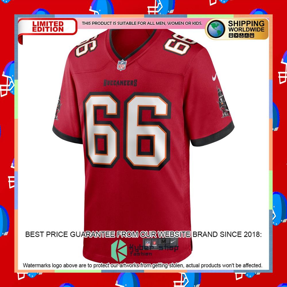 Ryan Jensen Tampa Bay Buccaneers Red Football Jersey 6 Ryan Jensen Tampa Bay Buccaneers Red Football Jersey word2